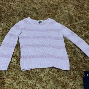 Women’s medium apt 9 purple sequin stripe sweater